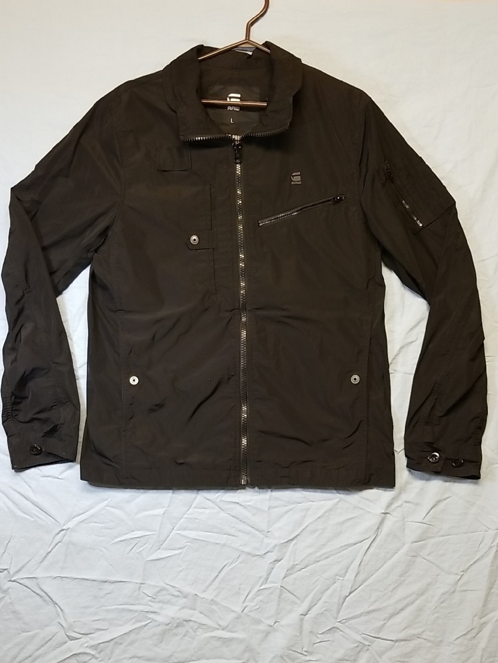 G-Star Raw Full Zip Timor Biker Overshirt Windbreaker Jacket